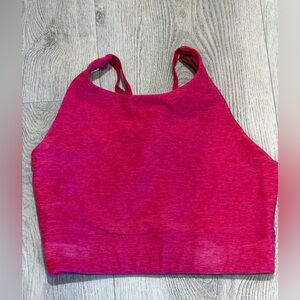 Beyond Yoga Fuchsia Spacedye sports bra